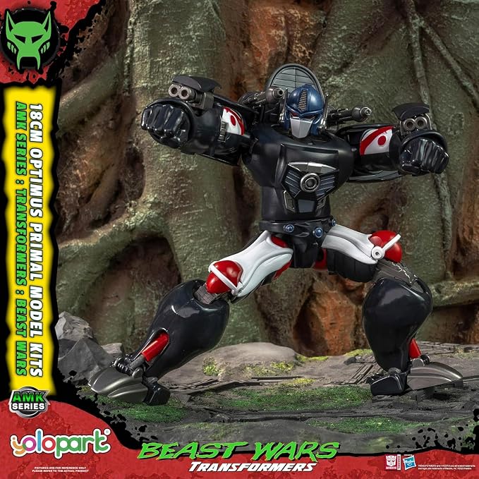 YOLOPARK Transformers Beast Wars Optimus Primal Action Figure,AMK Series 7.08 Inch Highly Articulated Transformer Toys with Exclusive Scimitars, Great Gifts for Transformers Collectors,No Converting