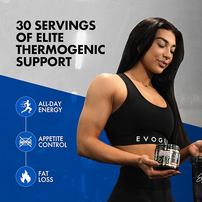 Evogen Evoburn - Thermogenic Fat Burner for Men & Women | Energy, Focus, & Appetite Control | Advanced Metabolism Booster Fat Burner Formula with MitoBurn & Caffeine | Victory Punch | 30 Servings