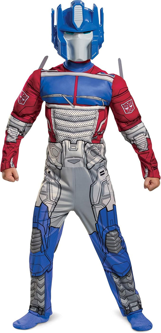 Disguise Kid's Transformers Optimus Prime Muscle Costume - Child Optimus Cosplay Outfit - Boys & Girls Transformers Costumes M