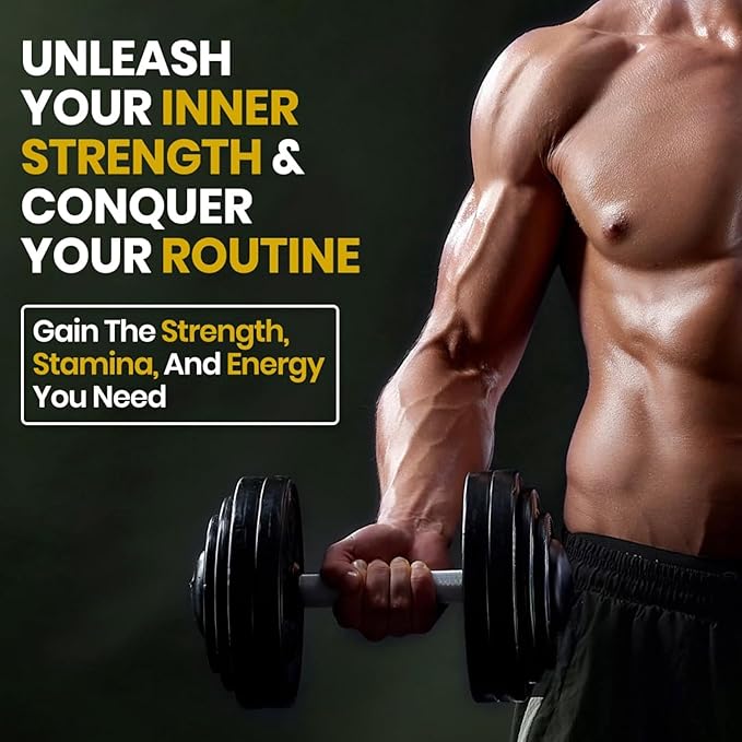 Testosterone Booster for Men (3rd Party Tested) Maca, H Goat Weed, Tongkat Ali, Tribulus - Stamina - Muscle Growth Testosterone Supplement for Men