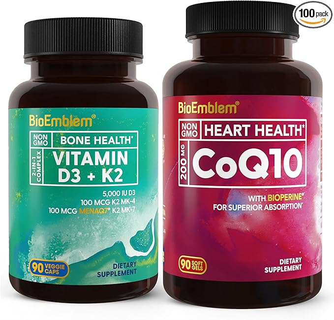 BioEmblem Vitamine D3 K2 Capsules CoQ10