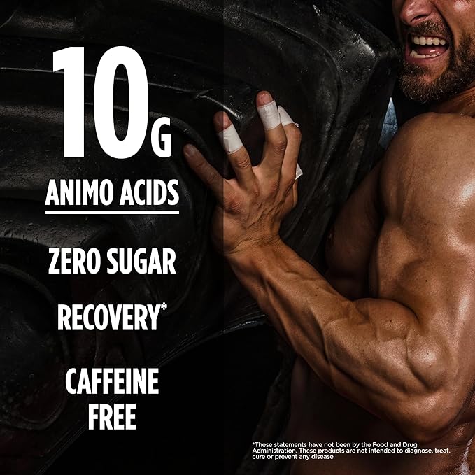 BSN Amino X Muscle Recovery & Endurance Powder, BCAAs, 10 Grams of Amino Acids, Keto Friendly, Caffeine-Free, Support Endurance, Zero Sugar, Fruit Punch, 30 servings, 15.34 Ounce (Packaging May Vary)