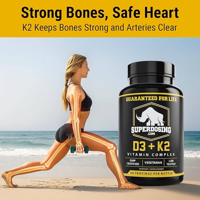 Best Value, Max Strength 10,000 iu Vitamin D3 and 1500 mcg Vitamin K2 Supplements 3 Bottle Pack. D3K2 Vitamins and Supplements for The Health. D3-K2 MK4 Capsules, Best K2D3 Vitamin for Immune System