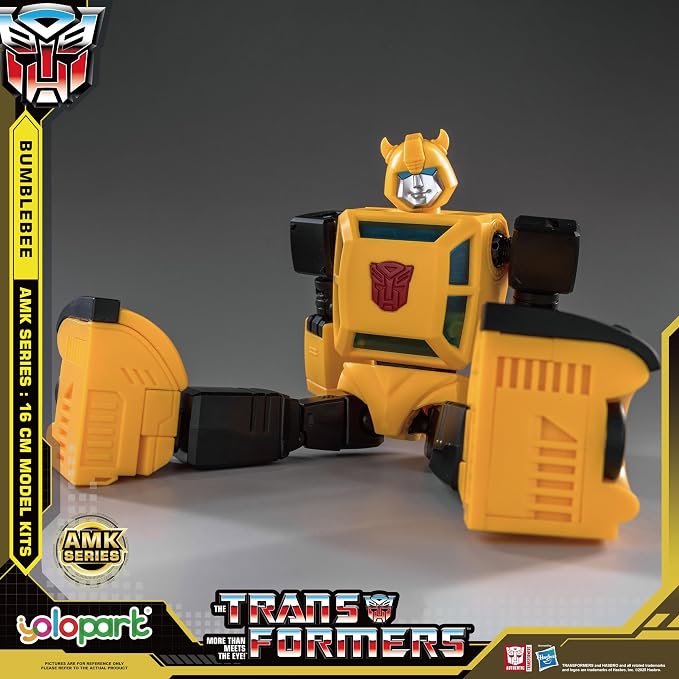 YOLOPARK Bumblebee Transformers Toy,AMK Series 6.3 Inch Highly Articulated Transformers G1 Action Figures with Weaponry for Adults Boys Girls,No Converting