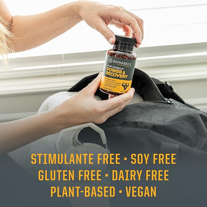 SUNWARRIOR Active Post Workout Power & Recovery Caps, 120 CT