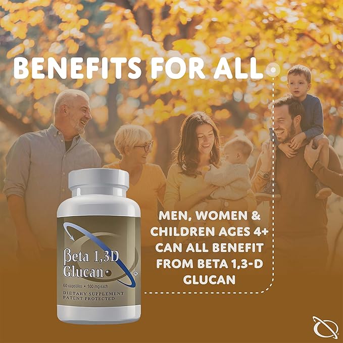 Transfer Point Yeast-Derived Beta 1,3D Glucan (1,3/1,6 B-Glucans) 200mg, Minimum 85% Beta Glucan Content, Non-GMO, Vegetarian, All-Natural Immune Support, 60 Capsules