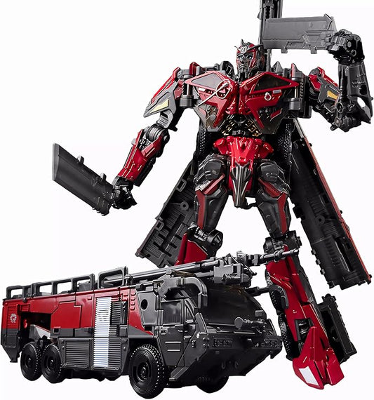 WAIKYTOY Deformation Robot Toys, Fire Engine Truck Model Action Figure 7.1 Inches with Accessories, Suitable for Ages 6 and Up for Boys Kids