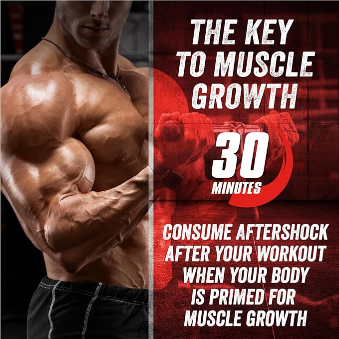 Myogenix Aftershock Post Workout — Muscle Growth Whey Protein Powder — Speeds Up Muscle Growth and Recovery — Supports Joint Health and Replenishes Glycogen — Fruit Punch, 6 lbs