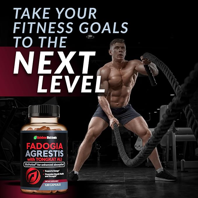 Fadogia Agrestis with Tongkat Ali + BioPerine® [Max Absorption + 2010 mg's] - Supports Stamina, Strength, Focus, Muscle Health & Recovery, Drive & Performance - Non-GMO & Made in USA - 120 V Capsules