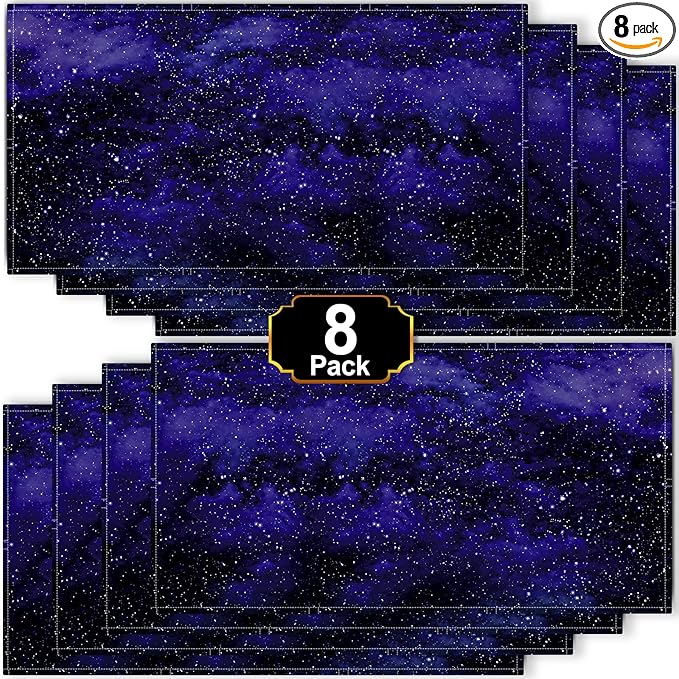Aheroi 8Pcs Fluorescent Light Covers for Ceiling Lights, 4 x 2 Feet Magnetic Classroom Light Covers Light Filters, Ceiling Light Shade Drop Ceiling Light Cover(Starry Sky Style)