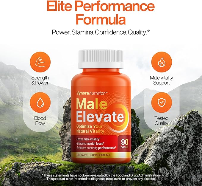 Testosterone Booster Supplement - Male Enhancing Performance Pills for Men - Fast Acting Blood Flow, Size Enlargement, Enhanced Drive, Vigor, Strength, Endurance, Muscle Growth - 90 Capsules