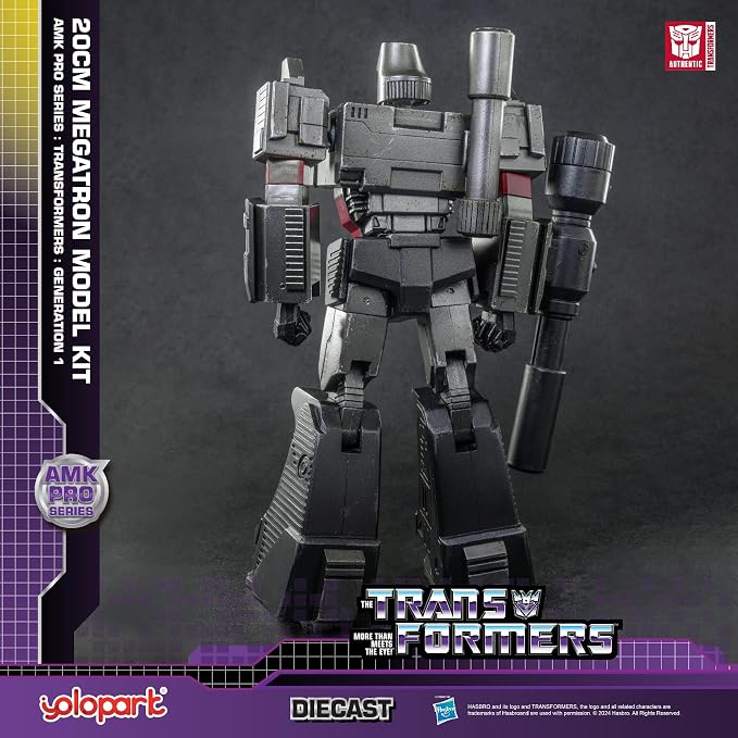 YOLOPARK Megatron Transformer Toy,7.87 Inch Transformers G1 Megatron Action Figure with Upgraded Weaponry,Highly Articulated Collectible Transformer Toys for Ages 15 and Up,No Converting