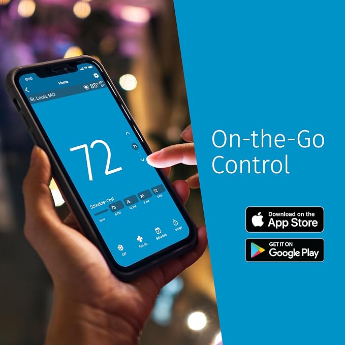 Sensi Smart Thermostat, Wi-Fi, DIY, Alexa, Energy Star Certified, ST55