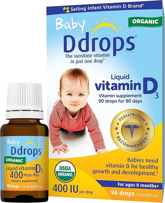 Ddrops ベビー 400 IU、ビタミンD、90滴 2.5mL (0.08液量オンス (1個))
