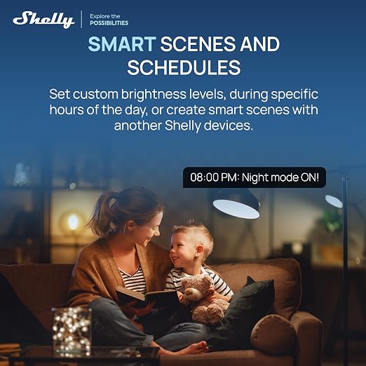 Shelly Dimmer Gen4 US UL, WiFi, Matter, Bluetooth, Zigbee Smart Dimming, Compatible with Matter, Home Assistant, Alexa, Google Home, HomeKit, Support LED Strips & Lamps, No Hub Required, Easy Control