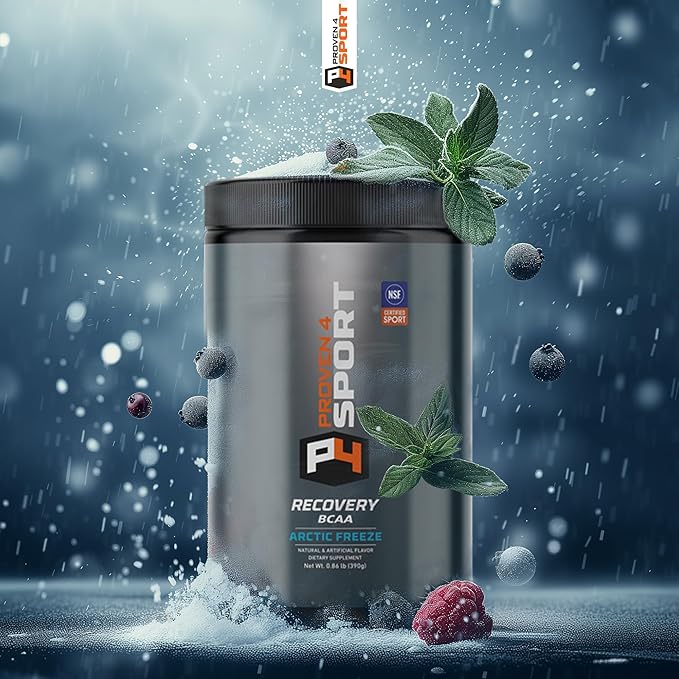 BCAA Recovery Powder – NSF Certified for Sport – 5g Branched Chain Amino Acids 2:1:1, Electrolytes, Glutamine & Citrulline Malate - Caffeine-Free Post-Workout - 30 Svgs (Arctic Freeze)