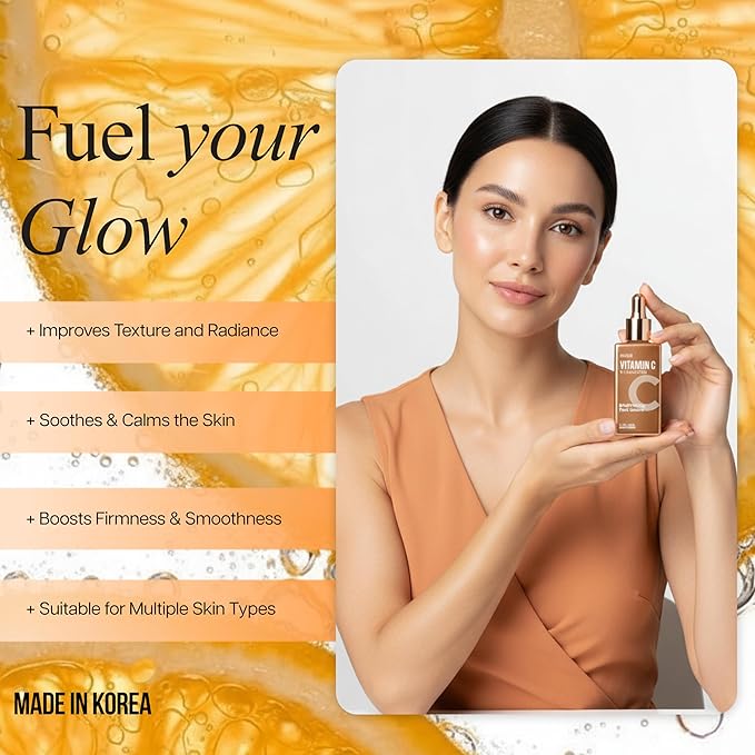 Vitamin C & Ceramides 2-in-1 Serum - & Priming, Anti-Aging, Skin Repair, Hydrates & Firms - Dermatologist Tested, Cruelty-Free Korean Skin Care for All Skin Types - 2 fl. oz