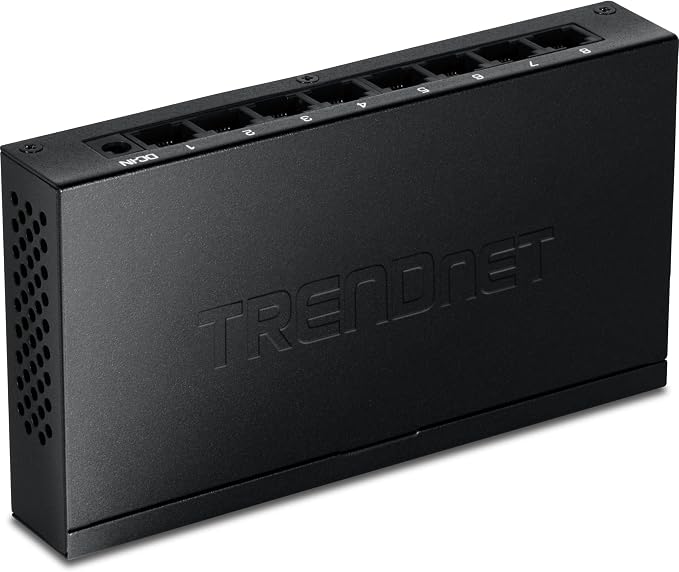 TRENDnet 8-Port 2.5Gb Switch, TEG-S381, 8 x 2.5G RJ45 Ports, 40Gbps Switching Capacity, NDAA + TAA Compliant, Ethernet Splitter, for Game Console, NAS, PC, Lifetime Protection