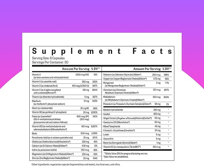 Seeking Health Optimal Prenatal - ビタミンB12、L-メチル葉酸、コリン配合サプリメント - 最適な妊娠期健康をサポートするベジタリアンサプリメント - 240カプセル