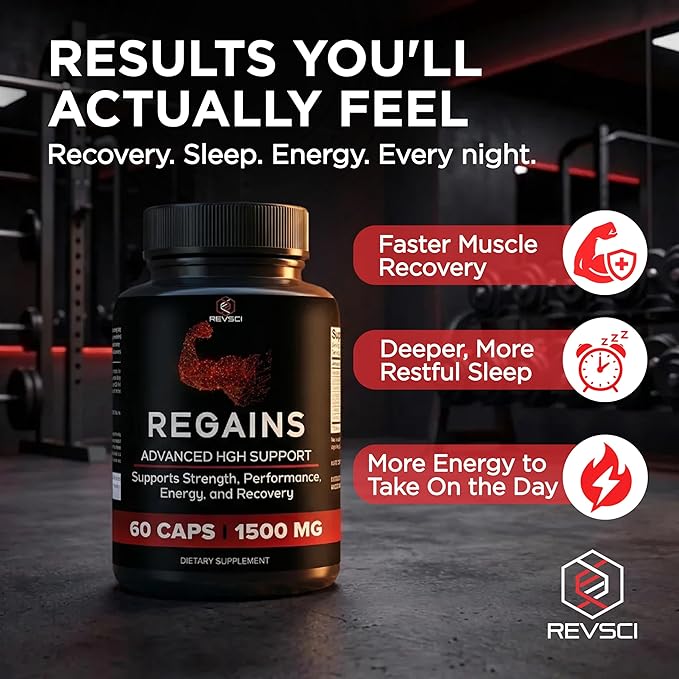 HGH Supplements for Men & Women - Regains Natural Anabolic Muscle Growth Building & Human Growth Hormone for Men, Muscle Builder for Men, Muscle Recovery Post Workout Supplement, 30 Protein Pills
