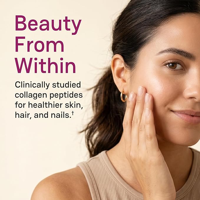 Zena Nutrition Liquid Collagen Peptides and Biotin, 2500mg Verisol Bioactive Collagen Peptides, 5000mcg Biotin, Hair, Skin, Nail Supplement for Women and Men, Mixed Berry, 60 Servings, 20 fl oz