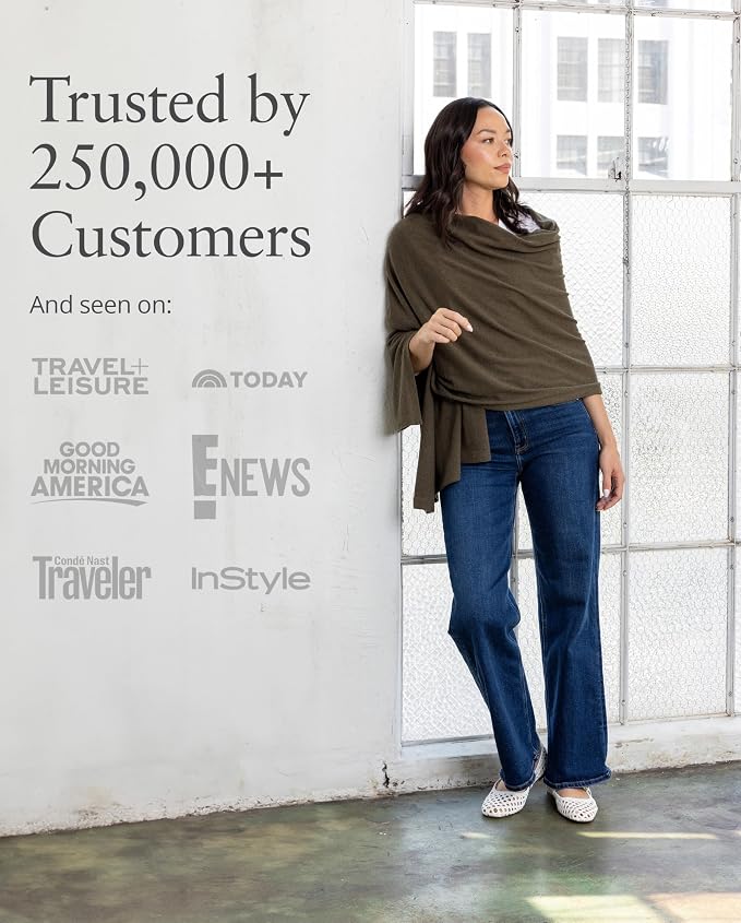 zestt Dreamsoft Travel Scarf, Wrap and Shawl for Women, Organic Cotton