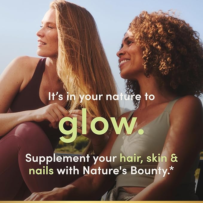Nature's Bounty バイオチン グミ、ビタミンサプリメント、健康な髪、肌、爪をサポート、フルーツ風味のグミ、1000mcg、110個入り