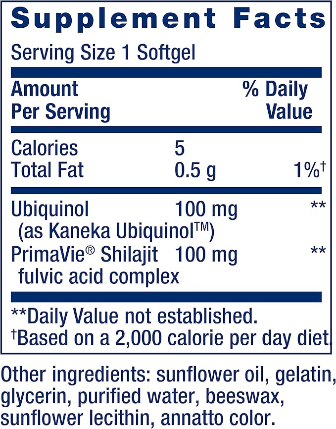 Life Extension Super Ubiquinol CoQ10 with Enhanced Mitochondrial Support & Vitamin D3 125 mcg (5000 IU), Bone Health
