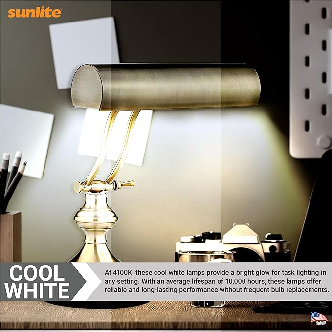 Sunlite FT24DL/830 Plug-in Twin Tube Compact Fluorescent Lamp, FT 4-Pin, 24 Watts, 1800 Lumens, 3000K Warm White, 4-Pin (2G11) Base, 120 Volts, 10 Pack