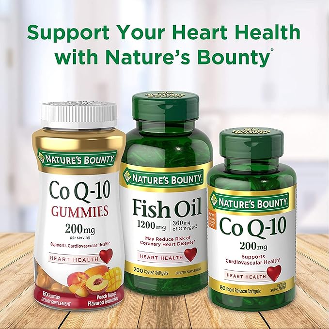 Nature's Bounty CoQ10, Heart Health and Healthy Aging, Dietary Supplement, 200mg, 45 Rapid Release Softgels (Pack of 3)