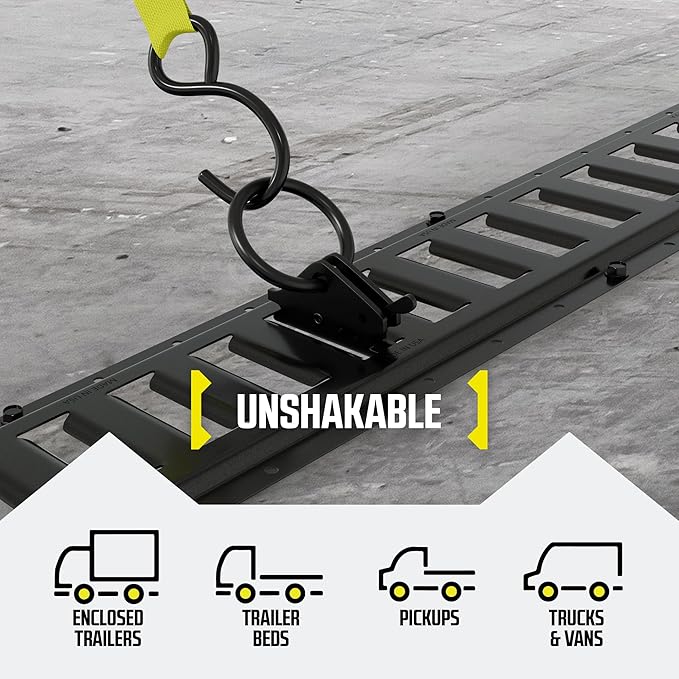 DC Cargo Mall Heavy-Duty Steel O-Ring (Pack of 20) 4500Lbs Break Strength - E Track Accessories Tie-Down Anchors for E-Track Tie-Down System