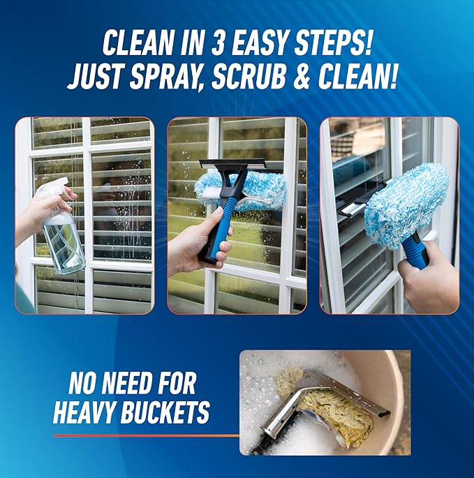 Unger Professional ストリークフリー EasyGlide ガラスクリーナー濃縮液、12オンス、アンモニアフリー、8ガロン分の溶液が作れる、着色窓、Low-E、フロントガラス、鏡に安全