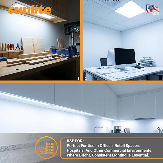 Sunlite PLD18/E/SP65K/10PK 6500K Daylight Fluorescent 18W PLD Double U-Shaped Twin Tube CFL Bulbs with 4-Pin G24Q-2 Base (10 Pack)