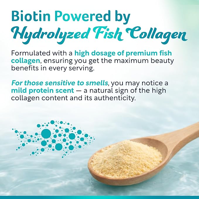 Biotin Collagen & Keratin – Hair, Skin & Nails Vitamins, 45,000 MCG Vitamin Complex (A, B1, B2, B3, B6, B7, C & E)–Biotin for Hair Growth for Women & Men, Hair Vitamins-60 Capsules–Made in USA