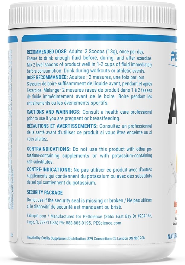 PEScience Amino IV BCAA & EAA Powder, Essential Amino Acids, Taurine, Electrolytes for Hydration and Muscle Recovery, Sugar Free for Men & Women, Post Workout - Orange Dreamsicle - 30 Servings