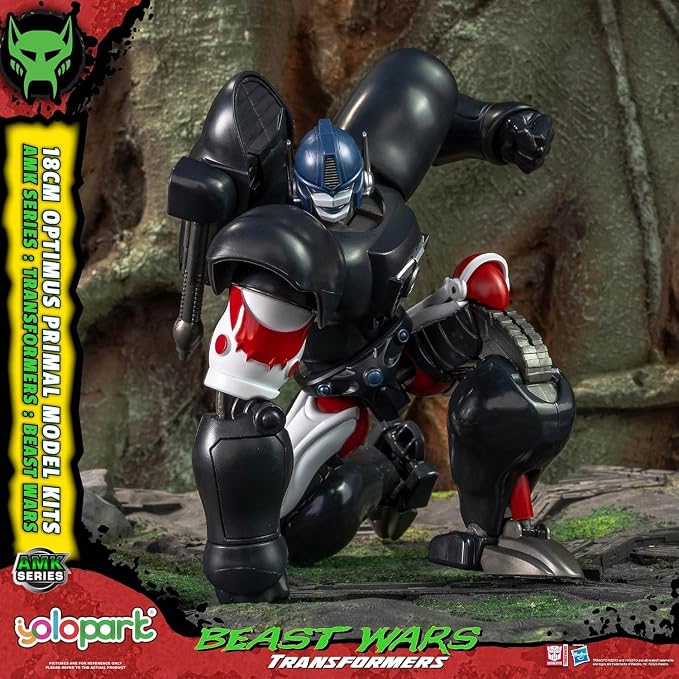 YOLOPARK Transformers Beast Wars Optimus Primal Action Figure,AMK Series 7.08 Inch Highly Articulated Transformer Toys with Exclusive Scimitars, Great Gifts for Transformers Collectors,No Converting