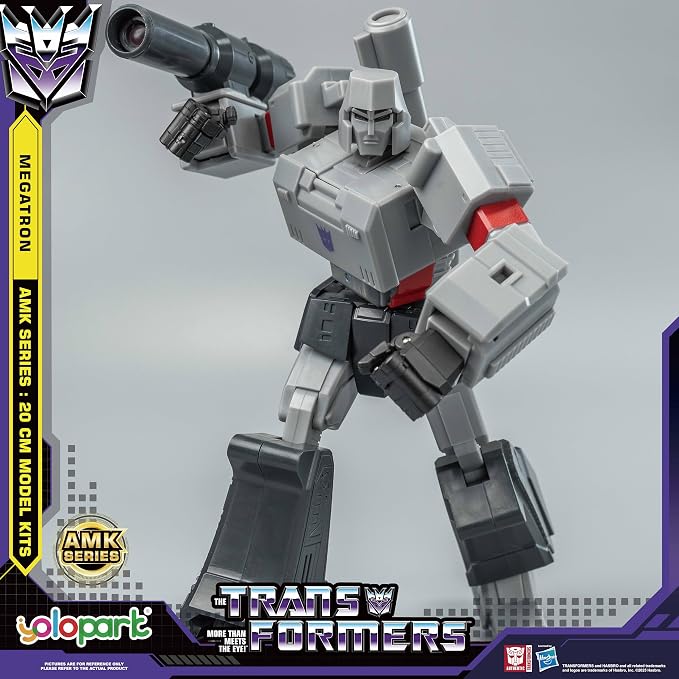 YOLOPARK Transformers Toys G1 Action Figures,AMK Series 7.87 Inch Highly Articulated Optimus Prime,Megatron Transformer Toys for Adults Boys Girls,No Converting