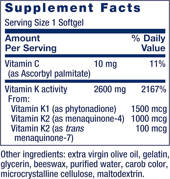 Life Extension Super K, Vitamin K1, Vitamin K2 mk-7, Vitamin K2 mk-4 & Neuro-mag Magnesium L-threonate, Magnesium L-threonate