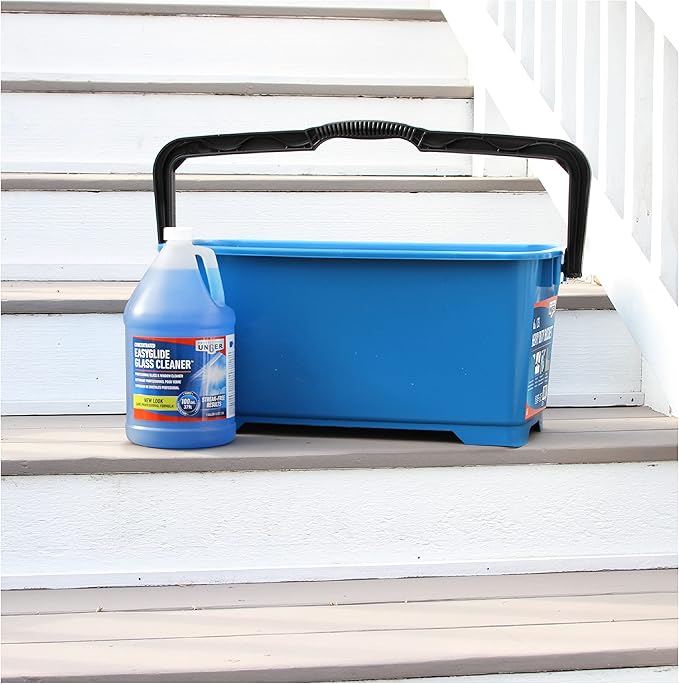 Nettoyant concentré pour vitres EasyGlide sans traces Unger Professional, 3,78 litres, sans ammoniaque, produit 378 litres de solution, sans danger pour les vitres teintées, les fenêtres à faible émissivité, les pare-brise et les miroirs