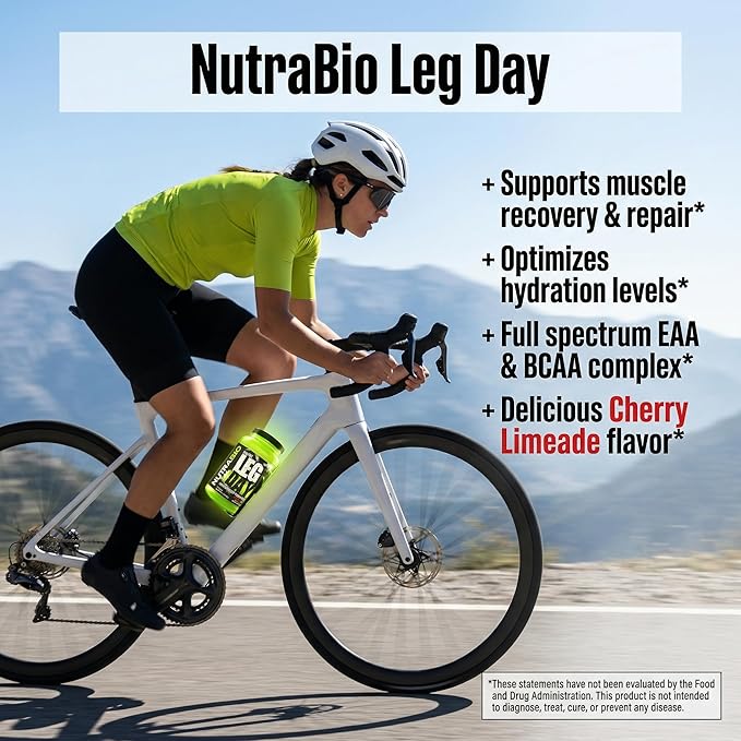 NutraBio Leg Day Intra Workout Powder – Advanced Carb Supplement with Cluster Dextrin & Electrolytes – Carb Powder with EAAs/BCAAs – Cyclic Dextrin for Performance – Cherry Lime, 20 Servings