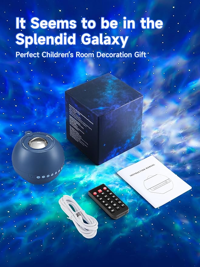 Galaxy Projector for Bedroom Star Projector for Bedroom,15-Color 15 White Noise Sound Machine for Sleep Galaxy Light Projector for Bedroom,Bluetooth Ceiling Star Lights for Bedroom,Teen Girl Gifts Boy