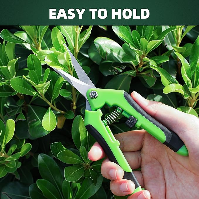EWPJDK 3 Pack Garden Pruning Shears, Stainless Steel Shears, Gardening Shears, Scissors, Garden Clippers, Pruning Snips, Pruning Shears for Gardening Tools (Multicolor)
