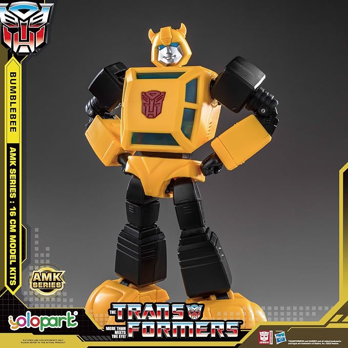 YOLOPARK Bumblebee Transformers Toy,AMK Series 6.3 Inch Highly Articulated Transformers G1 Action Figures with Weaponry for Adults Boys Girls,No Converting