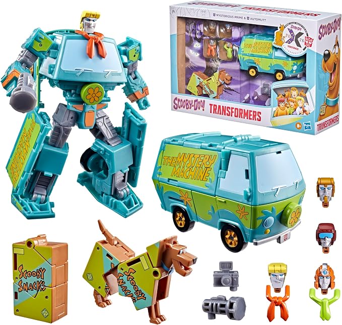 Transformers Scooby Doo Mysterious Prime & Automutt Converting Action Figure Set