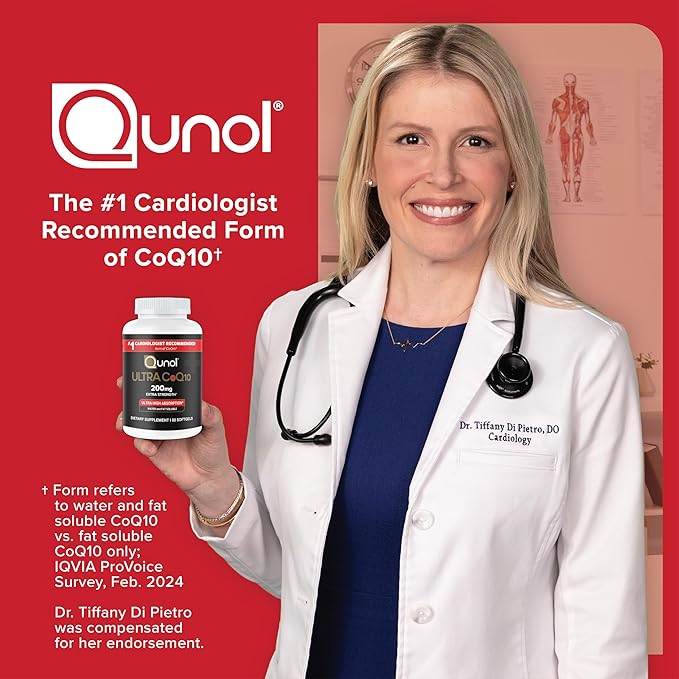 Qunol Ultra CoQ10 100mg Softgels- 3X Better Absorption Coenzyme Q10 Supplements - Antioxidant Supplement for Vascular and Heart Health & Energy Production - 5 Month Supply - 150 Count