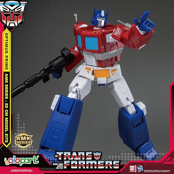 YOLOPARK Transformers Toys G1 Action Figures,AMK Series 7.87 Inch Highly Articulated Optimus Prime,Megatron Transformer Toys for Adults Boys Girls,No Converting