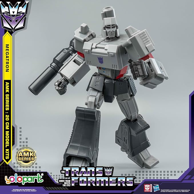 YOLOPARK Megatron Transformer Toys,AMK Series 7.87 Inch Highly Articulated Transformers G1 Action Figures with Weaponry for Adults Boys Girls,No Converting
