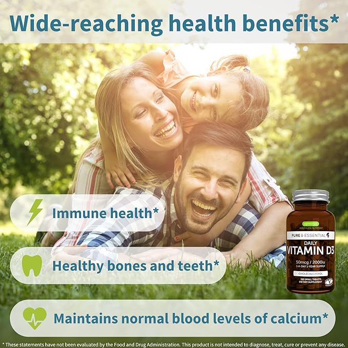 Igennus Daily Vitamine D3 + Complexe Triple Vitamine K Haute Résistance, 2000iu Cholécalciférol + 2700mcg Vitamines K1 et K2 (MK-4 et MK-7) Bioactives Avancées