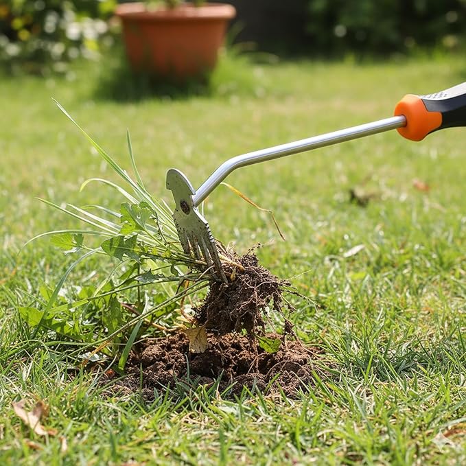 Weed Puller Tool, portable garden tool, Four-Tined Weeding Tool, Uprooting Weeding Tools, Crevice Weeder, Backyard Farming Weeding ，Weeding Equipment for Outdoor Camping ，Weed Removal Tool (style3)