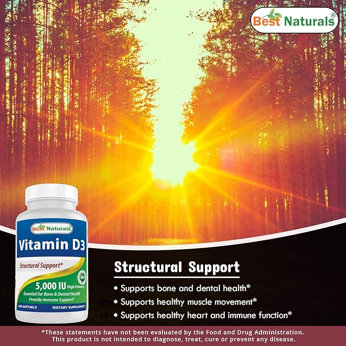 Best Naturals B-100 Complex & Vitamin D3 5000 IU